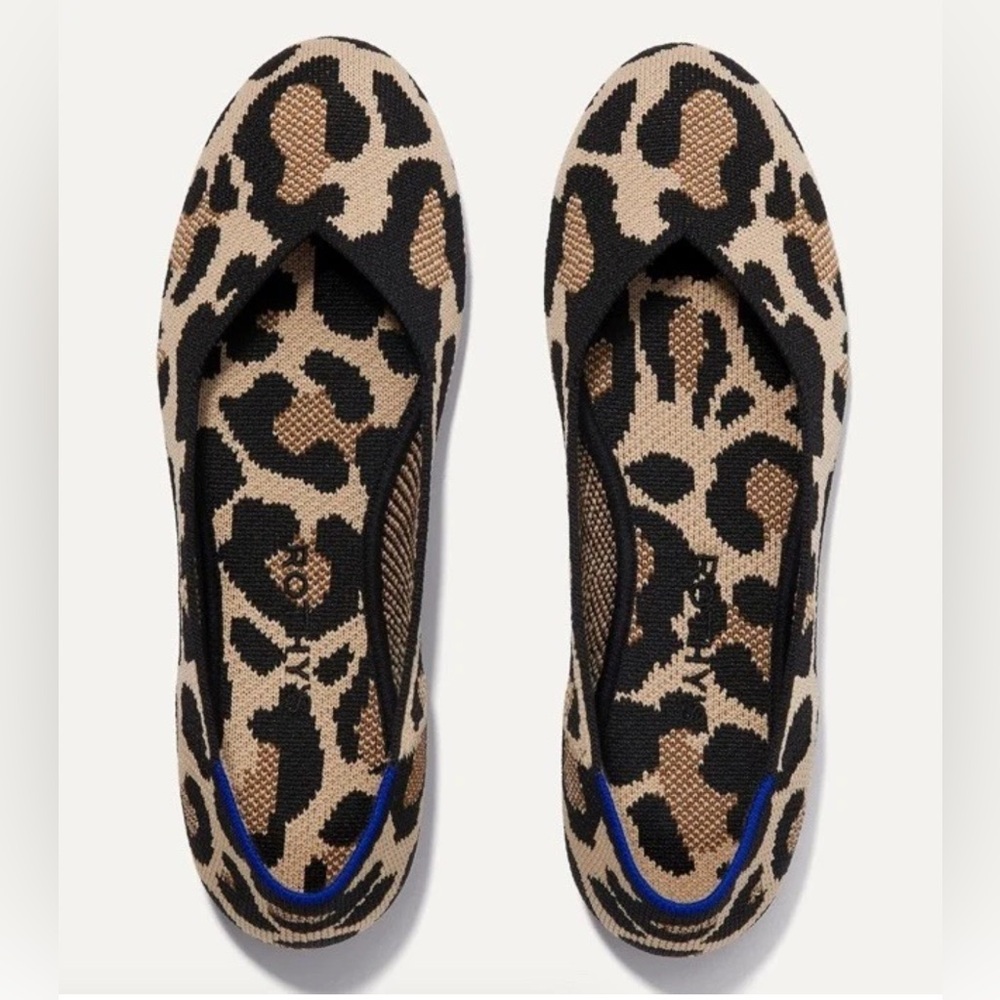 Rothy’s Leopard Print Desert Cat Women's Flats 8.5